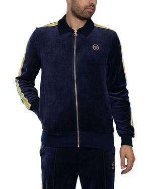 Sergio Tacchini Monte Velour Track Jacket - Blue