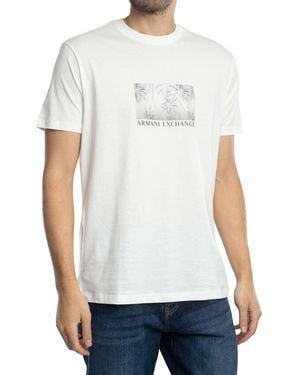 ARMANI EXCHANGE Box Logo T-shirt - White