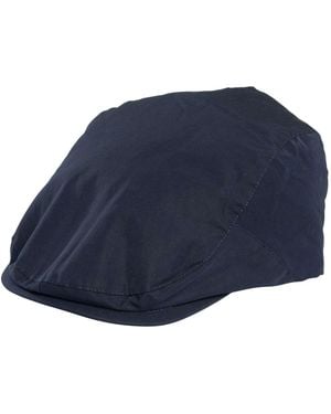 Aquascutum Cotton Flat Cap - Blue