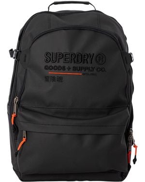 Superdry Tarp Utility Backpack - Black