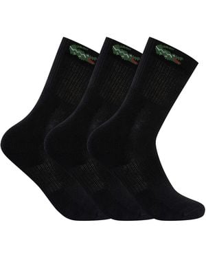 Lacoste 3 Pack Ankle Socks - Black