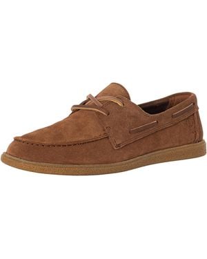 Clarks Clarkbay Go Suede Boat Shoe - Brown