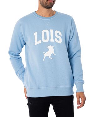 Lois Felpa Graphic Sweatshirt - Blue