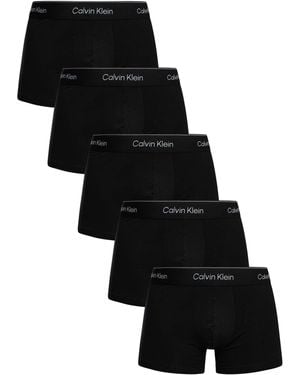 Calvin Klein 5 Pack Icon Trunks - Black
