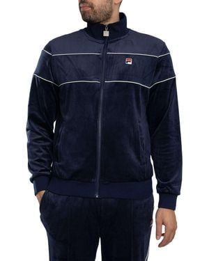 Fila Vittorio Velour Jacket - Blue