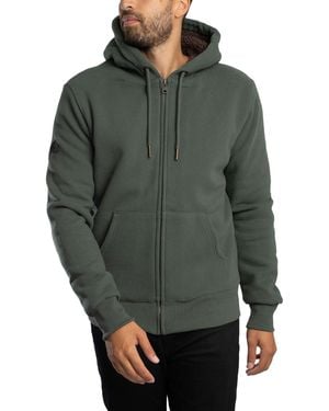 Superdry Borg Lined Zip Hoodie - Grey