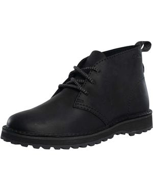 Clarks Solsbury Leather Boots - Black