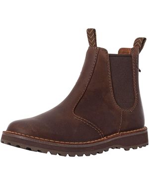 Clarks Solsbury Leather Chelsea Boots - Brown