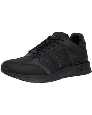 EA7 Mesh Logo Trainers - Black