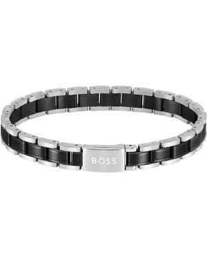 BOSS Metal Link Bracelet - Black