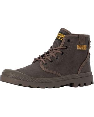 Palladium Pampa Hi Coated Boots - Brown