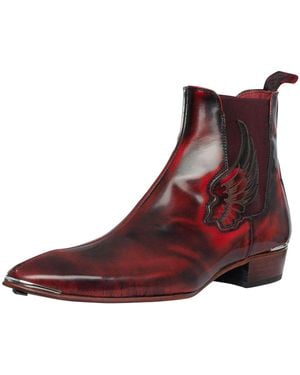 Jeffery West Wing Polished Leather Boots - Brown