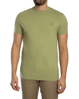 Timberland Slim Fit Embroidered Logo T-shirt - Green