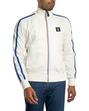 Trojan Contrast Zip Track Jacket - Blue