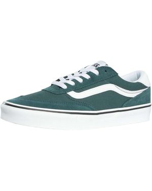 Vans Brooklyn Suede Canvas Trainers - Blue