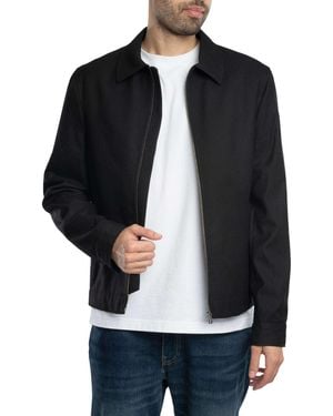Ted Baker Henry J Wool Blend Harrington Jacket - Black