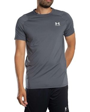 Under Armour Heatgear Fitted Short Sleeve T-shirt - Grey