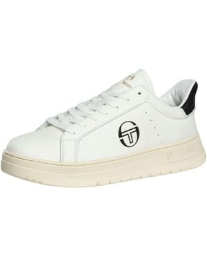 Sergio Tacchini Court Classic Leather Trainers - Natural