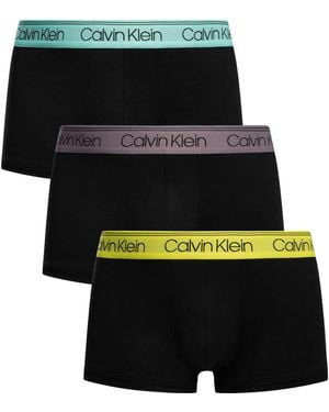 Calvin Klein 3 Pack Low Rise Trunks - Black