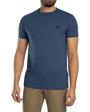 Timberland Slim Fit Embroidered Logo T-shirt - Blue