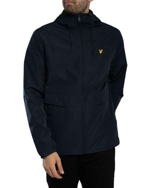 Lyle & Scott Lightweight Hooded Zip Through Jacket - Blue