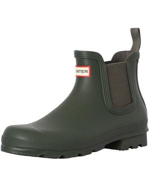 HUNTER Original Chelsea Wellington Boots - Green