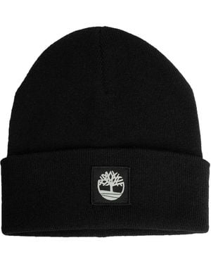 Timberland Tonal Patch Beanie - Black
