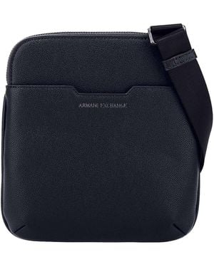 ARMANI EXCHANGE Branded Square Crossbody Bag - Blue