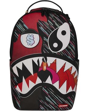 Sprayground Split Design Backpack - Red