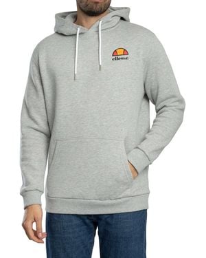 Ellesse Logo Pullover Hoodie - Grey