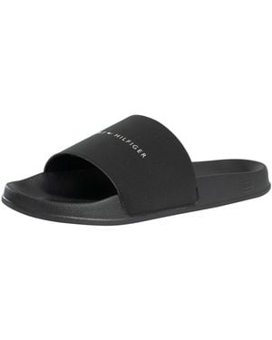 Tommy Hilfiger Core Pool Sliders - Black