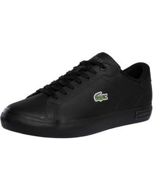 Lacoste Powercourt 125 2 Sma Leather Trainers - Black