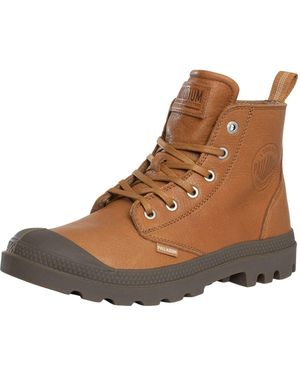 Palladium Pampa Zip Leather Boots - Brown