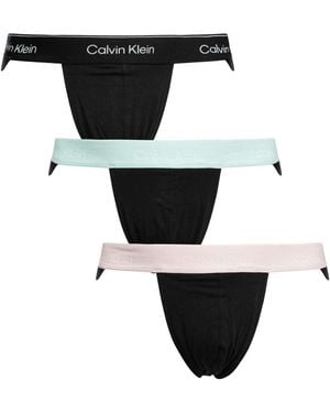 Calvin Klein 3 Pack Icon Jockstrap - Black