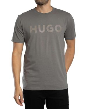 HUGO Dulivio Graphic T-shirt - Grey