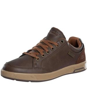 Skechers Cavell Sparkman Waterproof Trainers - Brown