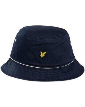 Lyle & Scott Piped Bucket Hat - Blue
