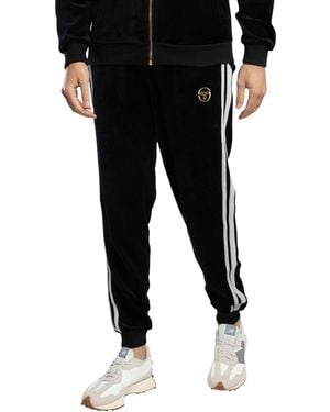 Sergio Tacchini Damarindo Velour Track Joggers - Black