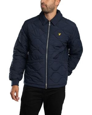 Lyle & Scott Quilted Ripstop Jacket - Blue