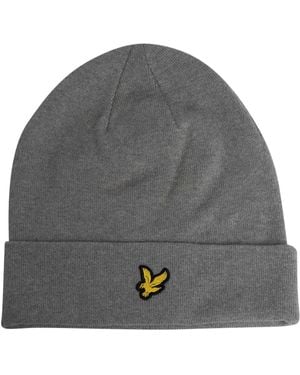 Lyle & Scott Cotton Merino Beanie - Grey