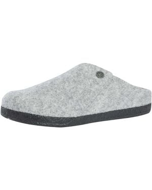 Birkenstock Zermatt Rivet Wool Felt Slippers - Grey