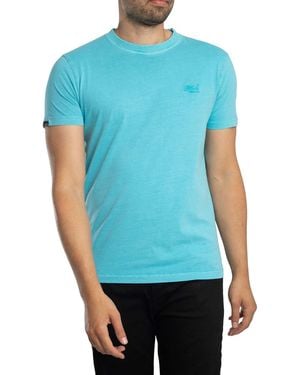 Superdry Essential Logo Emb Neon T-shirt - Blue