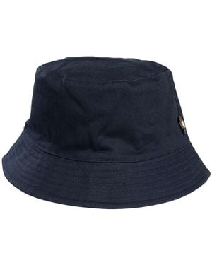 Aquascutum Reversible Cotton Bucket Hat - Blue
