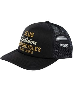 Deus Ex Machina Kamli Trucker Cap - Black