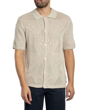 Levi's Camp Knitted Short Sleeved Shirt - Natural