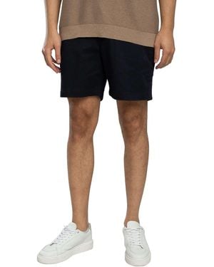 Lacoste Regular Fit Stretch Cotton Shorts - Blue