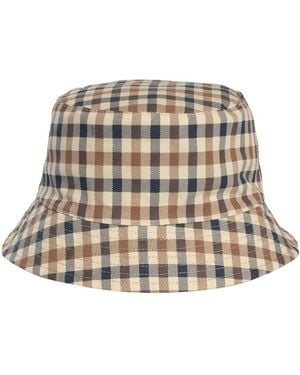Aquascutum Iconic Reversible Bucket Hat - Natural