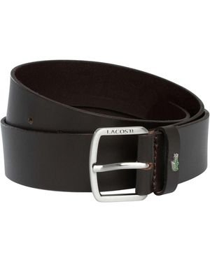 Lacoste Smooth Leather Belt - Black