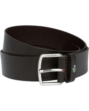 Lacoste Smooth Leather Belt - Black