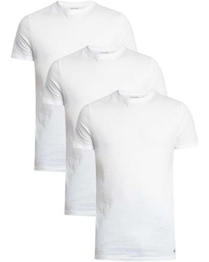 Calvin Klein 3 Pack Lounge Classic Crew T-shirts - White